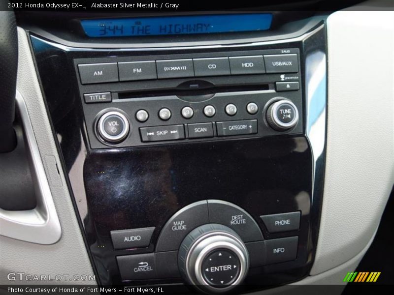 Alabaster Silver Metallic / Gray 2012 Honda Odyssey EX-L