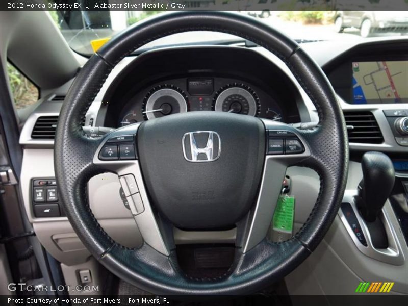 Alabaster Silver Metallic / Gray 2012 Honda Odyssey EX-L