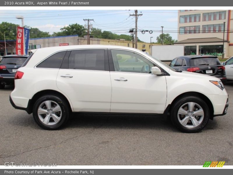 Aspen White Pearl / Parchment 2010 Acura MDX