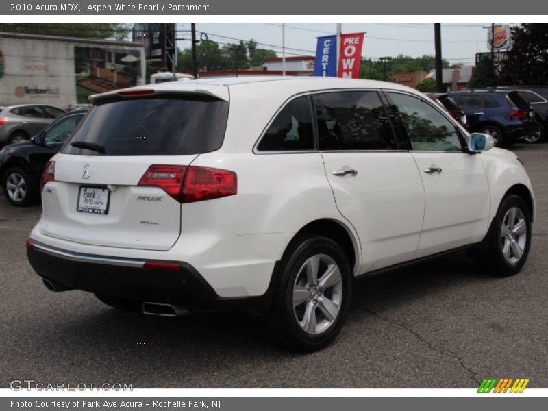 Aspen White Pearl / Parchment 2010 Acura MDX