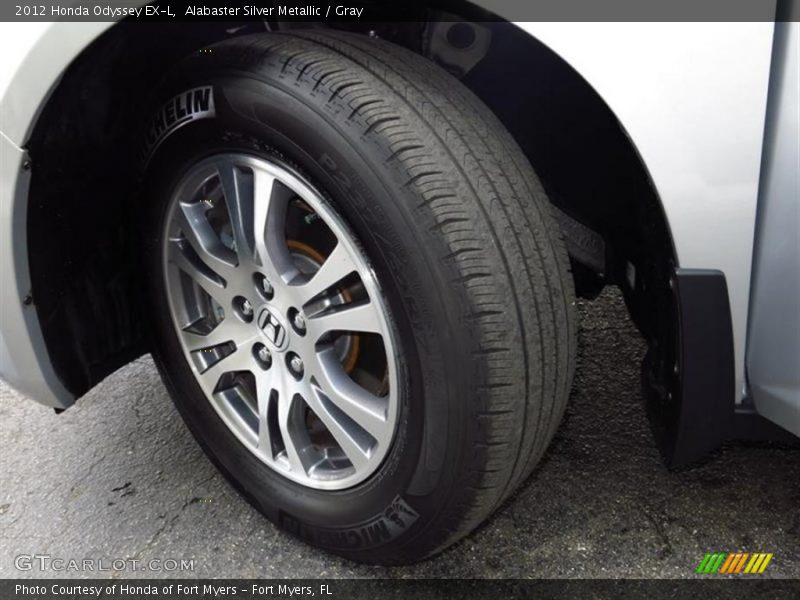 Alabaster Silver Metallic / Gray 2012 Honda Odyssey EX-L