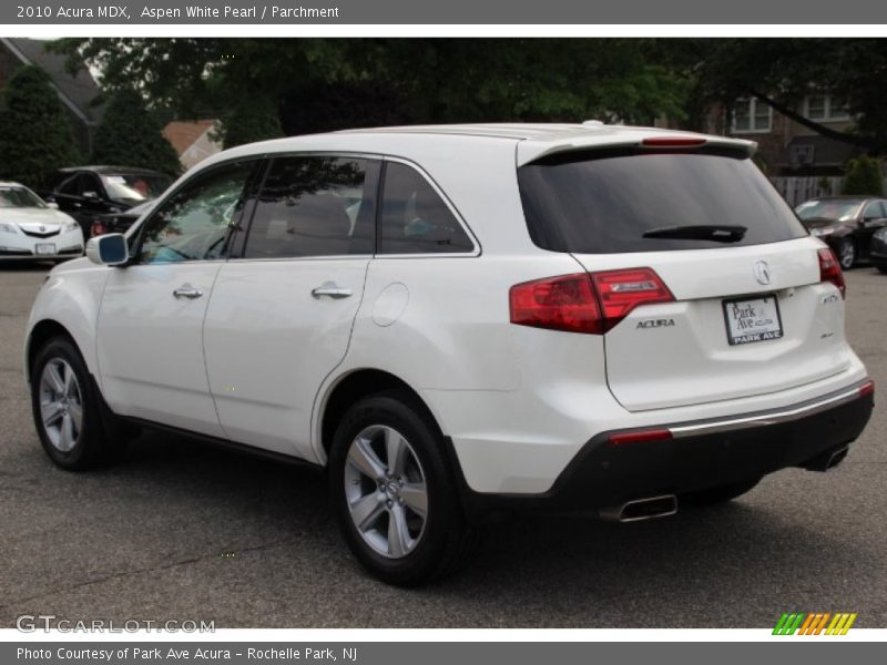 Aspen White Pearl / Parchment 2010 Acura MDX