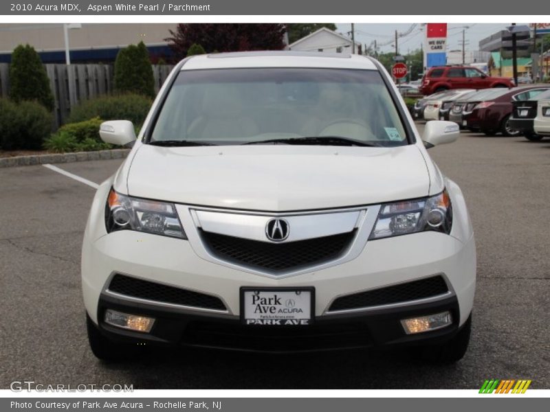 Aspen White Pearl / Parchment 2010 Acura MDX