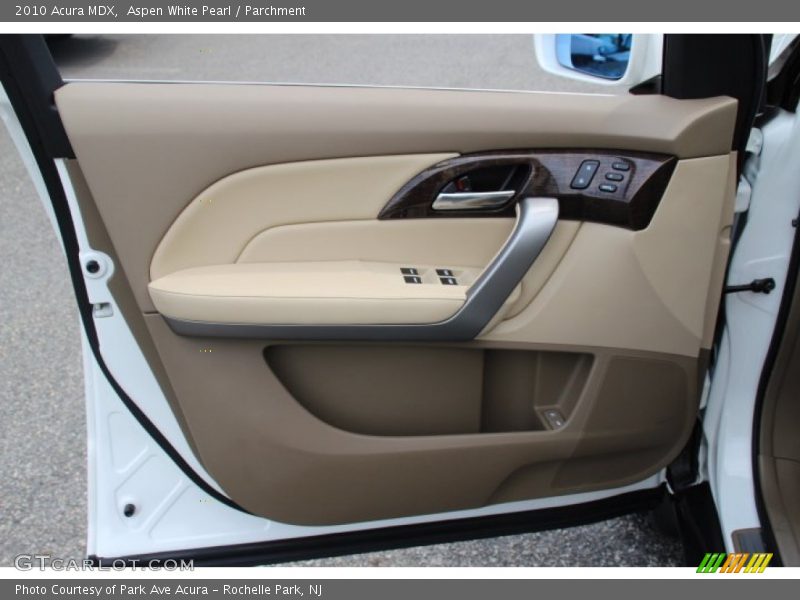 Aspen White Pearl / Parchment 2010 Acura MDX