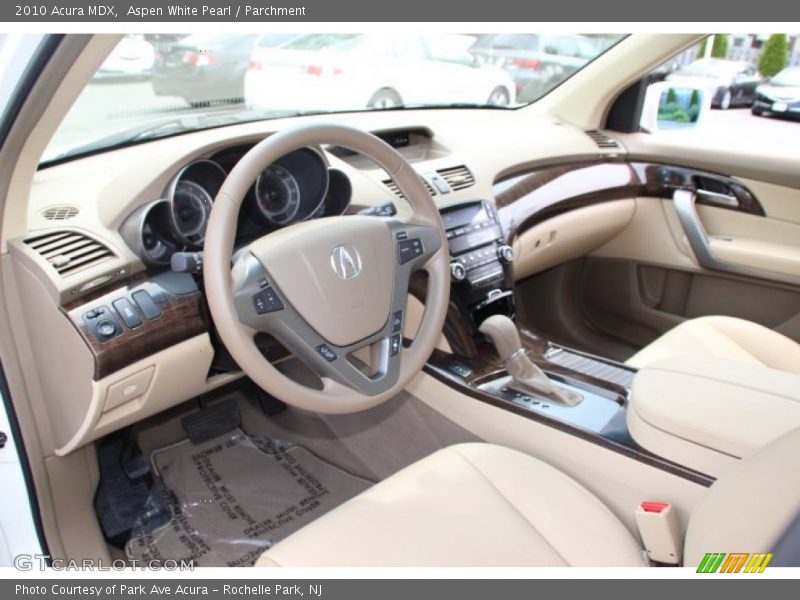 Aspen White Pearl / Parchment 2010 Acura MDX
