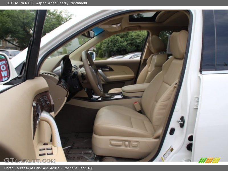 Aspen White Pearl / Parchment 2010 Acura MDX