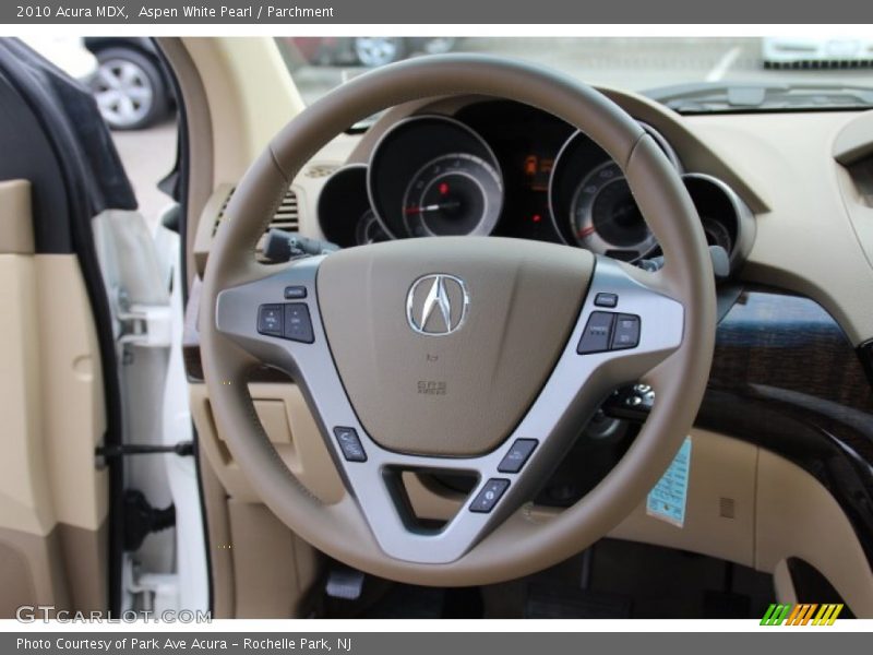 Aspen White Pearl / Parchment 2010 Acura MDX