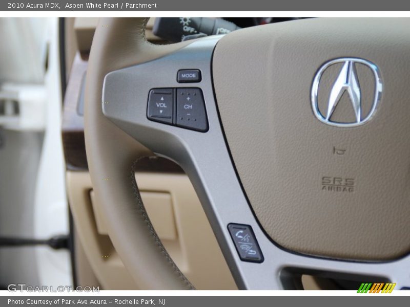 Aspen White Pearl / Parchment 2010 Acura MDX