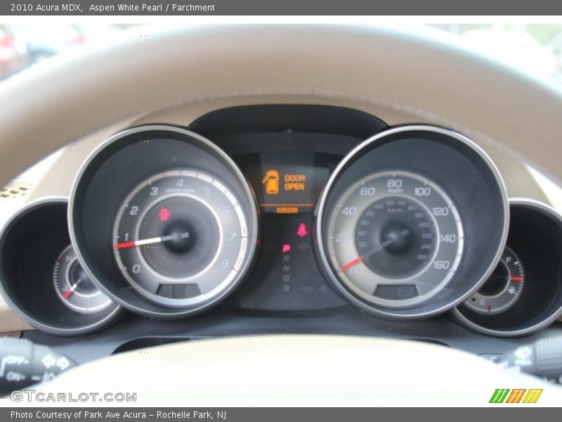 Aspen White Pearl / Parchment 2010 Acura MDX