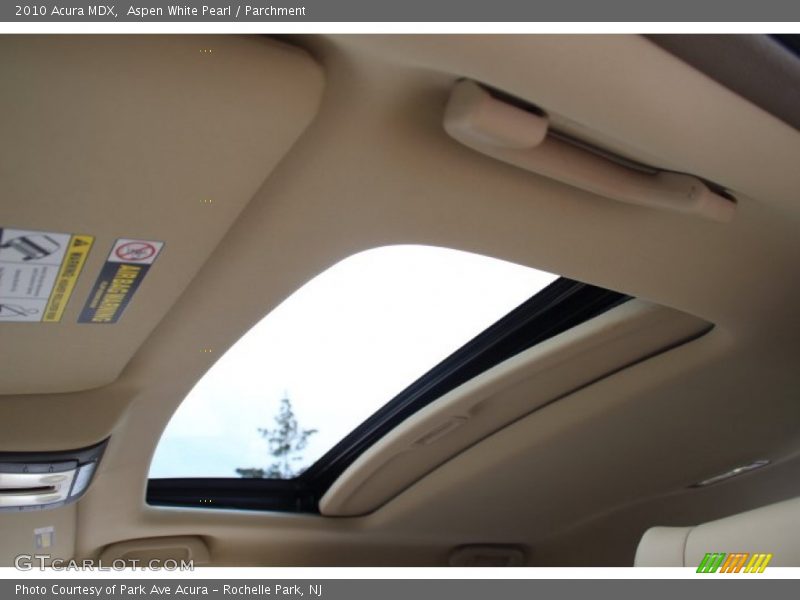 Aspen White Pearl / Parchment 2010 Acura MDX