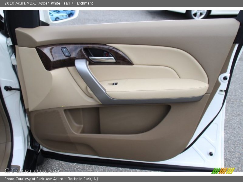 Aspen White Pearl / Parchment 2010 Acura MDX