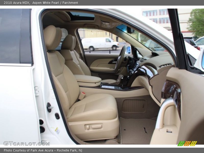 Aspen White Pearl / Parchment 2010 Acura MDX