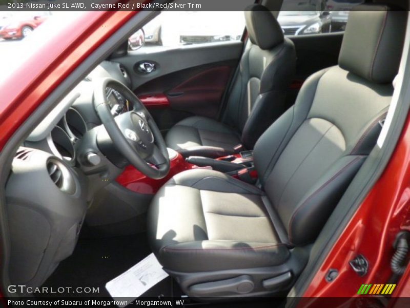Cayenne Red / Black/Red/Silver Trim 2013 Nissan Juke SL AWD