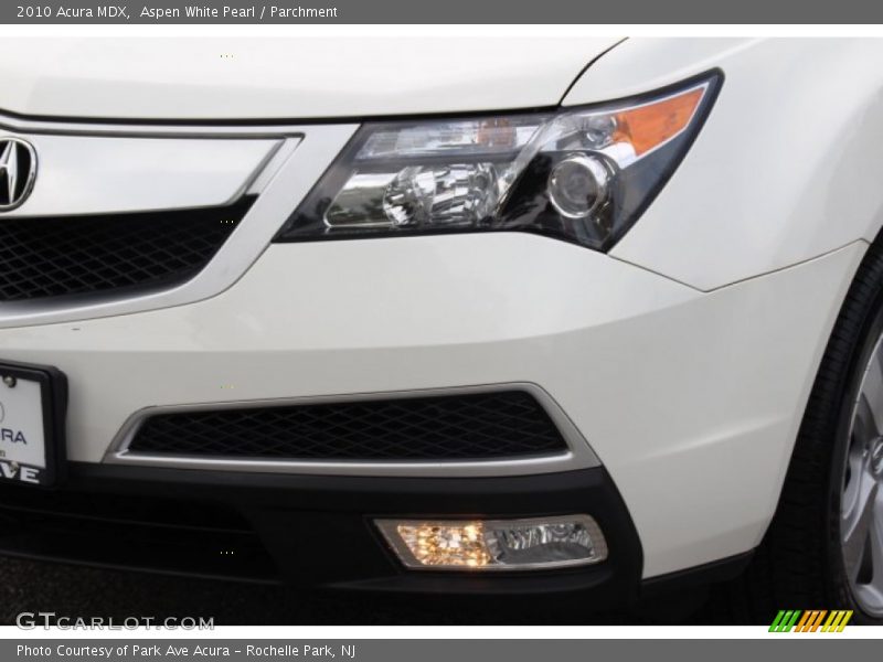 Aspen White Pearl / Parchment 2010 Acura MDX