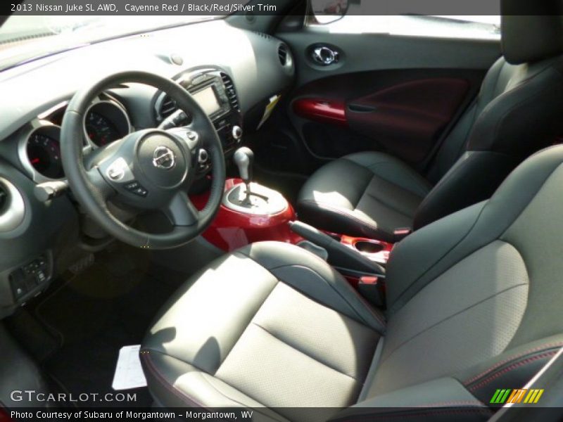 Cayenne Red / Black/Red/Silver Trim 2013 Nissan Juke SL AWD