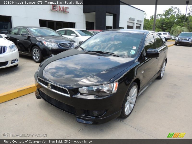 Tarmac Black Pearl / Black 2010 Mitsubishi Lancer GTS