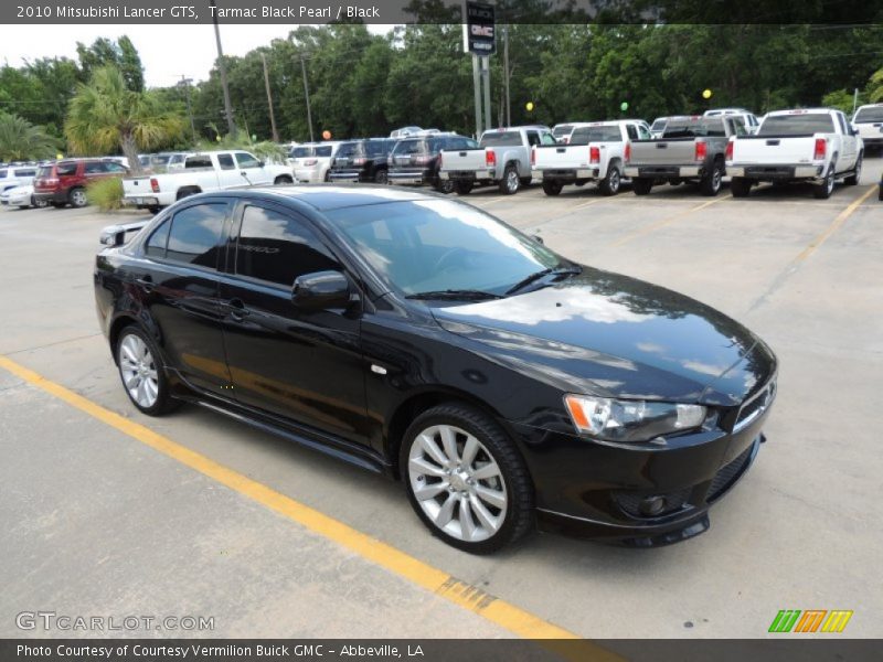 Tarmac Black Pearl / Black 2010 Mitsubishi Lancer GTS