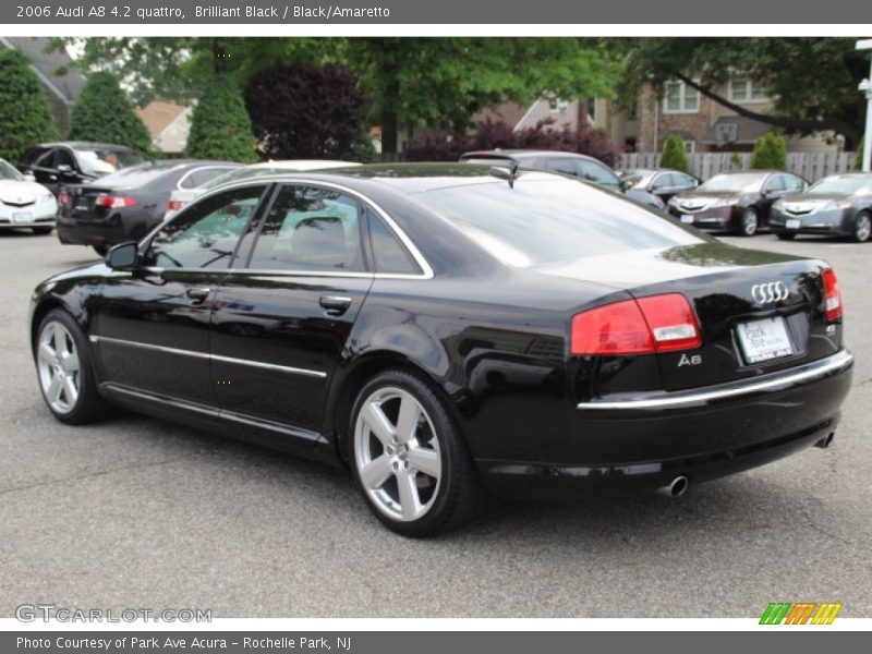 Brilliant Black / Black/Amaretto 2006 Audi A8 4.2 quattro