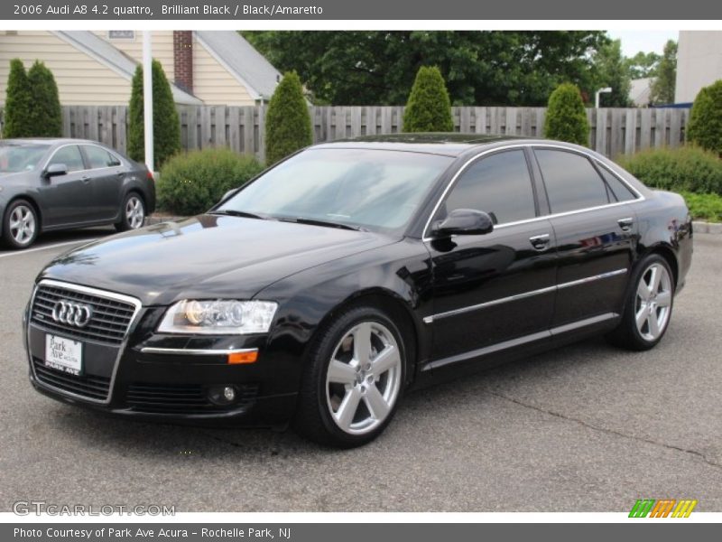 Brilliant Black / Black/Amaretto 2006 Audi A8 4.2 quattro