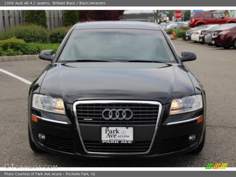 Brilliant Black / Black/Amaretto 2006 Audi A8 4.2 quattro