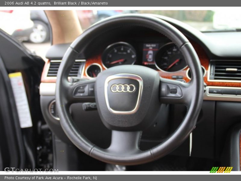 Brilliant Black / Black/Amaretto 2006 Audi A8 4.2 quattro