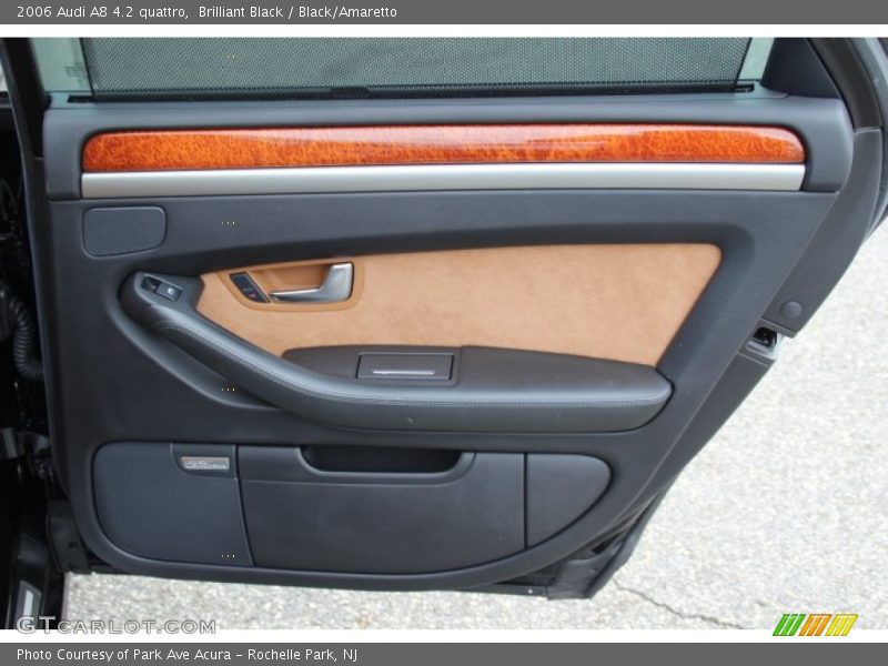 Brilliant Black / Black/Amaretto 2006 Audi A8 4.2 quattro