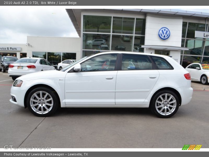 Ibis White / Luxor Beige 2010 Audi A3 2.0 TDI