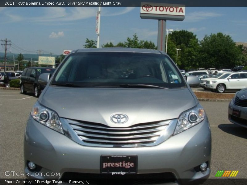 Silver Sky Metallic / Light Gray 2011 Toyota Sienna Limited AWD