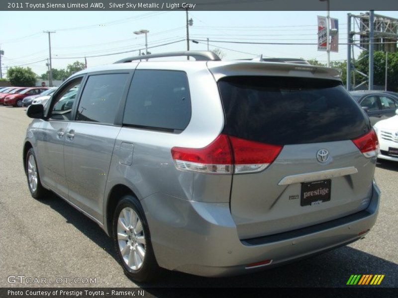 Silver Sky Metallic / Light Gray 2011 Toyota Sienna Limited AWD