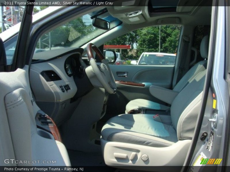 Silver Sky Metallic / Light Gray 2011 Toyota Sienna Limited AWD