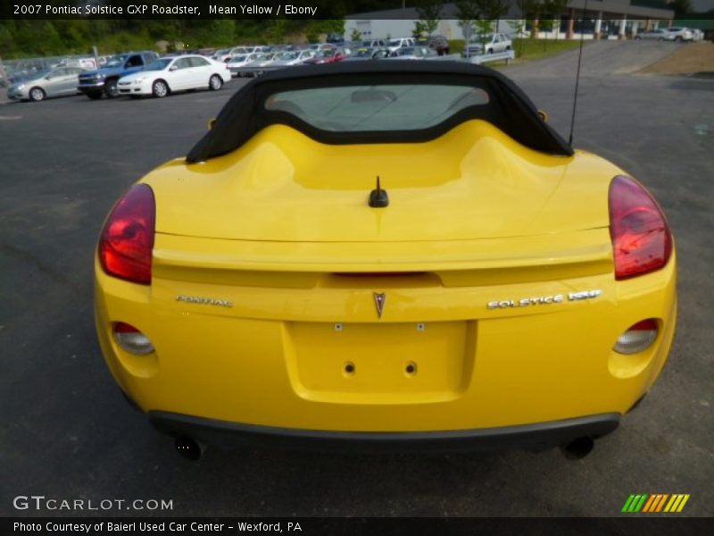 Mean Yellow / Ebony 2007 Pontiac Solstice GXP Roadster