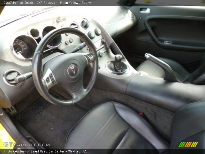 Ebony Interior - 2007 Solstice GXP Roadster 