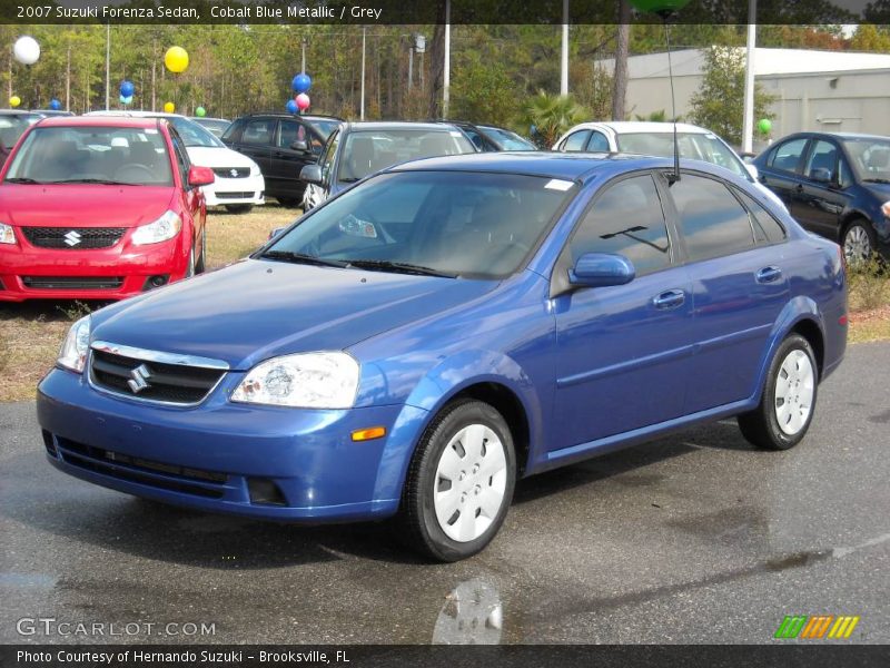 Cobalt Blue Metallic / Grey 2007 Suzuki Forenza Sedan