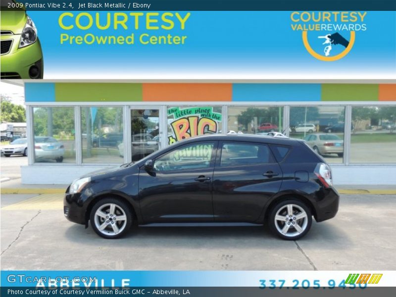 Jet Black Metallic / Ebony 2009 Pontiac Vibe 2.4
