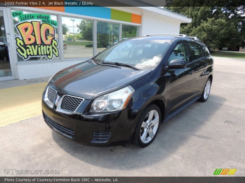 Jet Black Metallic / Ebony 2009 Pontiac Vibe 2.4