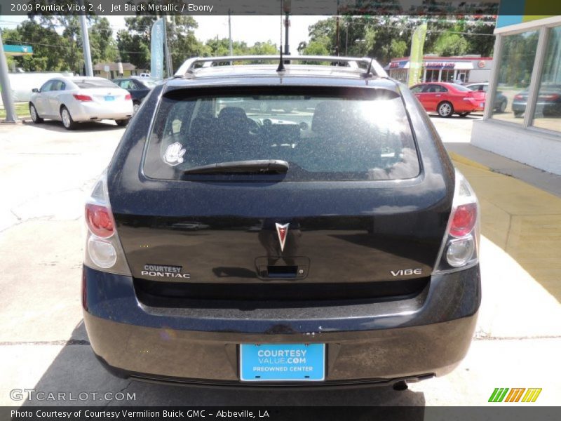 Jet Black Metallic / Ebony 2009 Pontiac Vibe 2.4