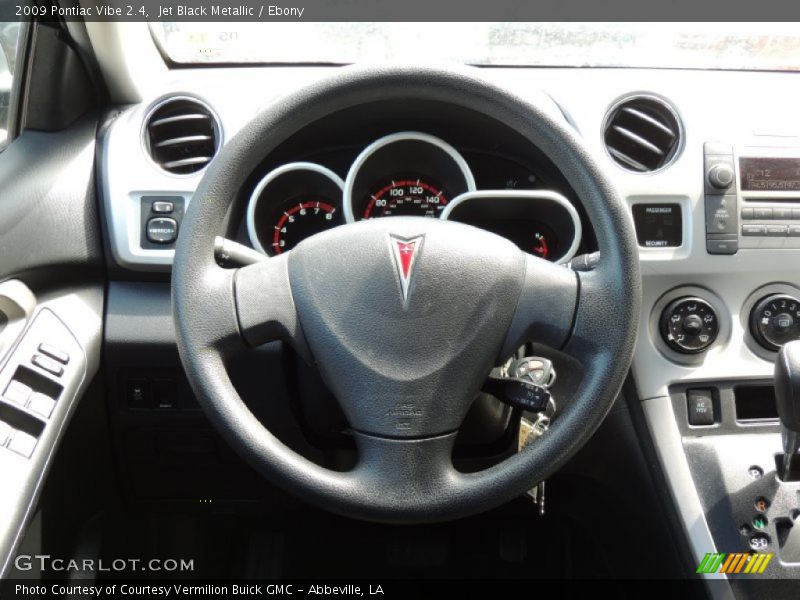 Jet Black Metallic / Ebony 2009 Pontiac Vibe 2.4