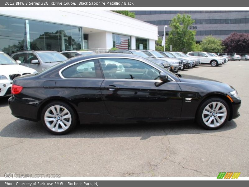 Black Sapphire Metallic / Black 2013 BMW 3 Series 328i xDrive Coupe