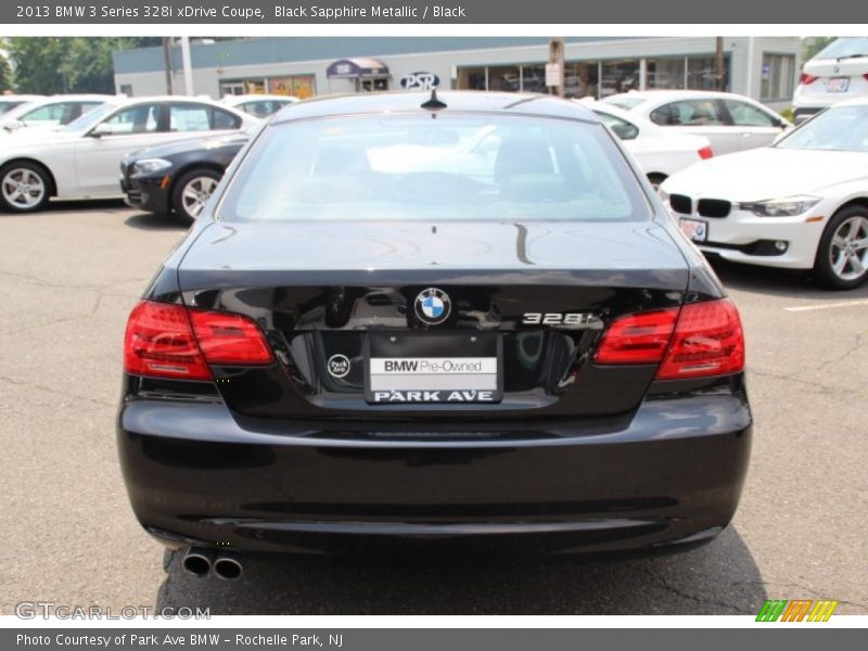 Black Sapphire Metallic / Black 2013 BMW 3 Series 328i xDrive Coupe