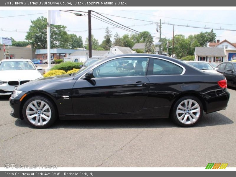 Black Sapphire Metallic / Black 2013 BMW 3 Series 328i xDrive Coupe