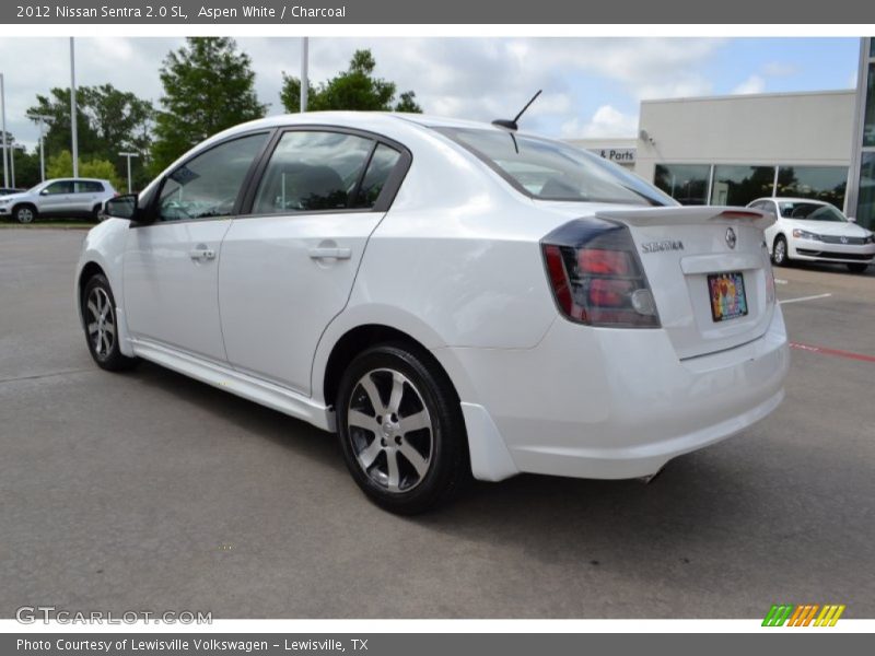 Aspen White / Charcoal 2012 Nissan Sentra 2.0 SL