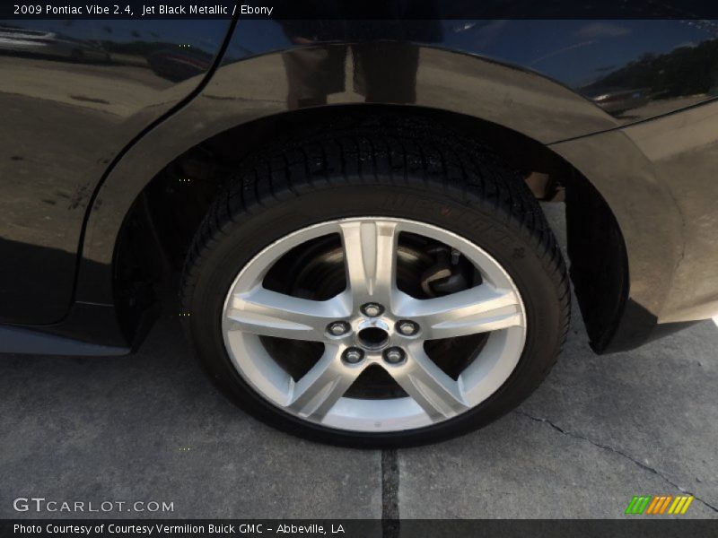 Jet Black Metallic / Ebony 2009 Pontiac Vibe 2.4