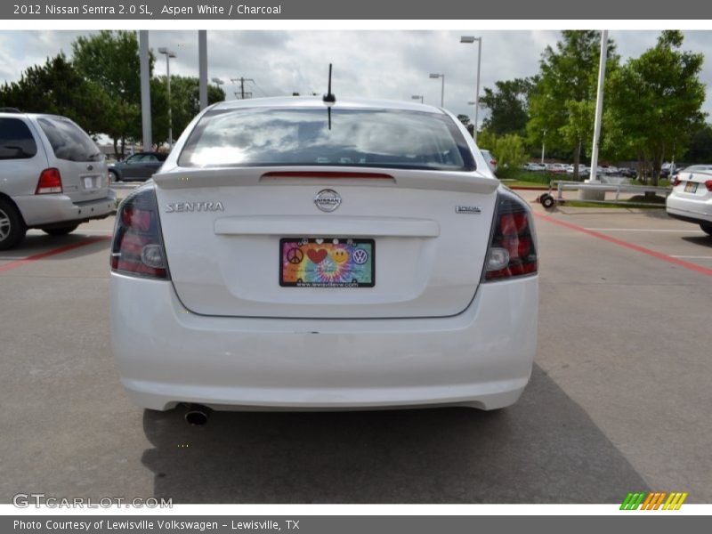 Aspen White / Charcoal 2012 Nissan Sentra 2.0 SL