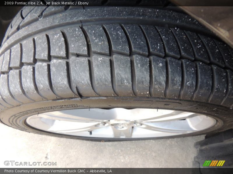 Jet Black Metallic / Ebony 2009 Pontiac Vibe 2.4