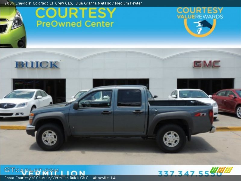 Blue Granite Metallic / Medium Pewter 2006 Chevrolet Colorado LT Crew Cab