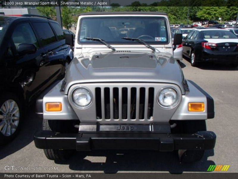 Silverstone Metallic / Agate 2000 Jeep Wrangler Sport 4x4