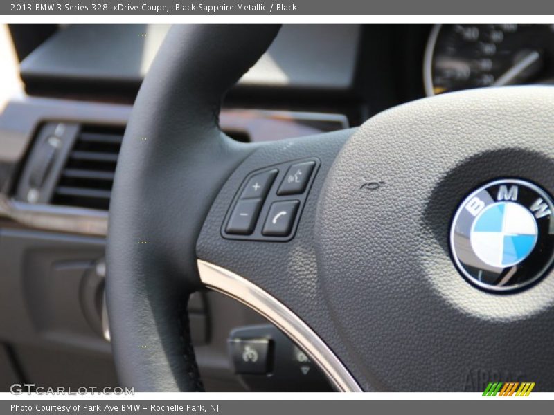 Black Sapphire Metallic / Black 2013 BMW 3 Series 328i xDrive Coupe
