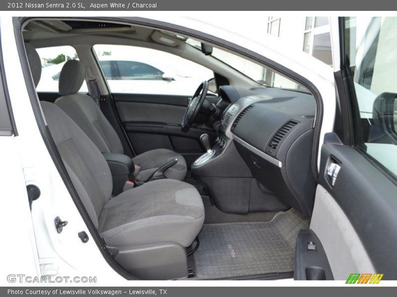 Aspen White / Charcoal 2012 Nissan Sentra 2.0 SL