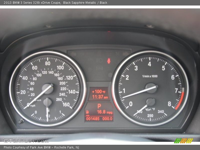 Black Sapphire Metallic / Black 2013 BMW 3 Series 328i xDrive Coupe