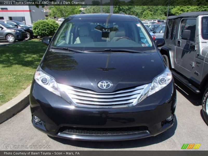 Black / Dark Charcoal 2011 Toyota Sienna XLE AWD